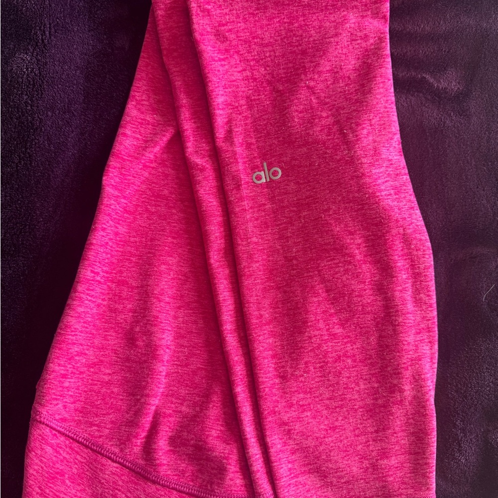 ALO PINK SPACE DYE HIGH WAISTED LEGGINGS - Picture 3 of 4